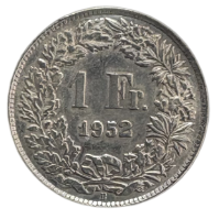 Suiza 1952 - 1 Franco