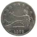 España 1870 - 2 pesetas